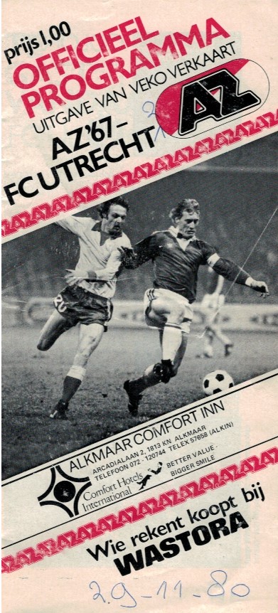 AZ Programma 29-nov-1980 Utrecht